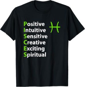 Astrology Zodiac Sign Tees - Pisces T-Shirt for men
