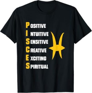 Astrology Zodiac Sign Tees - Pisces T-Shirt for men