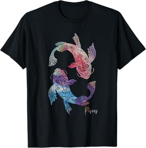 Astrology Zodiac Sign Tees - Pisces T-Shirt for men