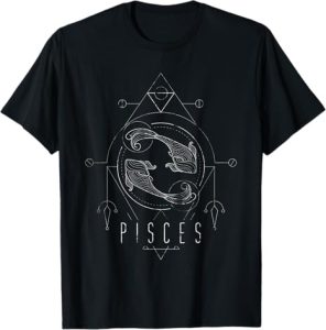 Astrology Zodiac Sign Tees - Pisces T-Shirt for men