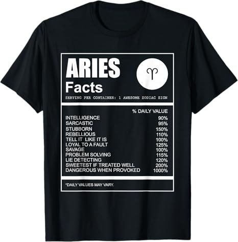Astrology Lover Gift Aries Zodiac Sign Aries T-Shirt - Aries T-Shirt for men