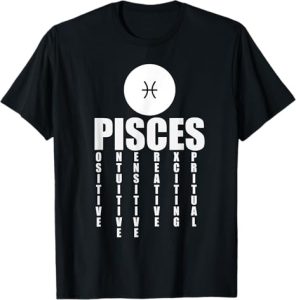Astrology Zodiac Sign Tees - Pisces T-Shirt for men