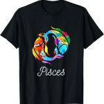Astrology Zodiac Sign Tees - Pisces T-Shirt for men