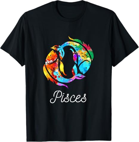 Astrology Zodiac Sign Tees - Pisces T-Shirt for men
