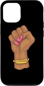 iPhone 12/12 Pro Black Power Feminist Aquarius Zodiac Sign Case - Aquarius Phone Case for men