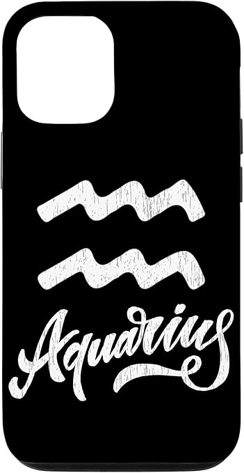 iPhone 12/12 Pro Aquarius Zodiac Sign Horoscope Astrology Case - Aquarius Phone Case for men