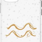 iPhone 12/12 Pro Minimal Aquarius Astrology Birthday Zodiac Sign Case - Aquarius Phone Case for men