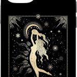 iPhone 12/12 Pro Aquarius Zodiac Sign Witchy Astrology Vintage Tarot Card Case - Aquarius Phone Case for men