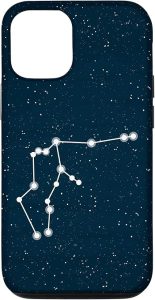 iPhone 12/12 Pro Aquarius Star Sign Constellation Zodiac Design Case - Aquarius Phone Case for men