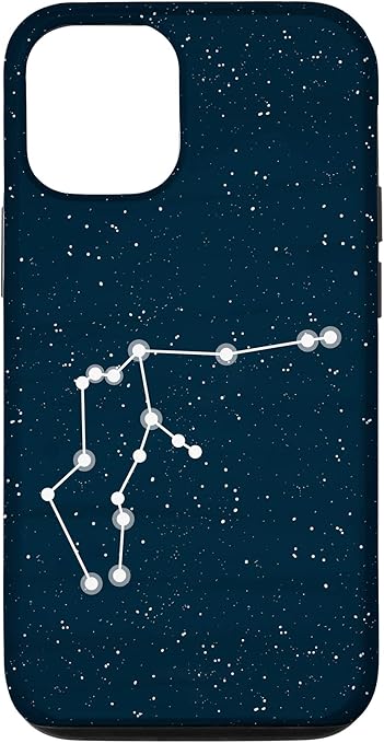 iPhone 12/12 Pro Aquarius Star Sign Constellation Zodiac Design Case - Aquarius Phone Case for men
