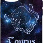 iPhone 12/12 Pro Taurus Zodiac Sign Horoscope Birthday Galaxy-Space Stars Case - Taurus Phone Case for men