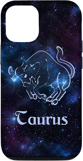 iPhone 12/12 Pro Taurus Zodiac Sign Horoscope Birthday Galaxy-Space Stars Case - Taurus Phone Case for men