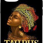 iPhone 12/12 Pro Taurus Queen Womens Birth Date Symbol Zodiac Afro Birthday Case - Taurus Phone Case for men