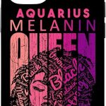 iPhone 12/12 Pro Aquarius Melanin Queen Strong Black Woman Zodiac Horoscope Case - Aquarius Phone Case for men
