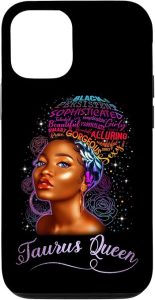 iPhone 12/12 Pro Taurus Queen Zodiac Gift April May Cool Girl Diva Birthday Case - Taurus Phone Case for men