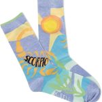 K BELL womens Fun Astrology & Horoscope Crew Socks - 1 Pairs - Cool & Cute Novelty Gifts - Scorpio Products for men