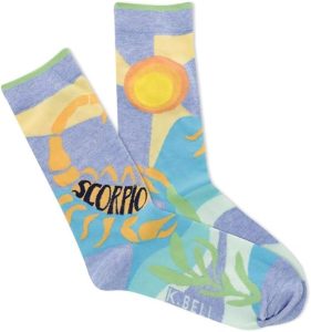 K BELL womens Fun Astrology & Horoscope Crew Socks - 1 Pairs - Cool & Cute Novelty Gifts - Scorpio Products for men