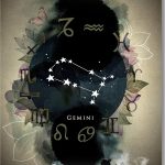 Gemini - Astrology Zodiac Wall Art Decor Print - 16x20-inch unframed canvas - Great gift for birthdays - Gemini Canvas for men
