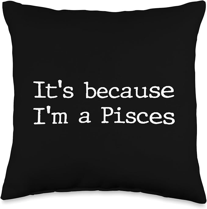 Pisces Horoscope Gifts Women Girls Men Zodiac Sign Astrology Throw Pillow - Pisces Pillow for men