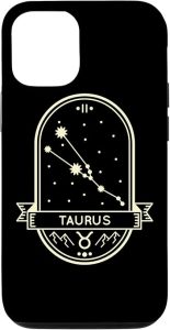 iPhone 12/12 Pro Taurus Zodiac Sign Bull Constellation Astrology Horoscope Case - Taurus Phone Case for men