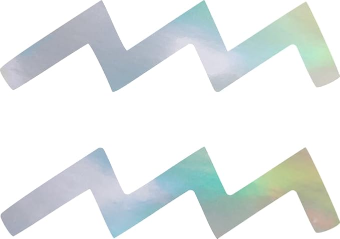 THE BANGLES Aquarius Zodiac Signs (Hologram) (Set of 2) Premium Waterproof Vinyl Decal Stickers for Laptop Phone Accessory Helmet Car Window Bumper Mug Tuber Cup Door Wall Decoration - Pisces Car Accessories for men