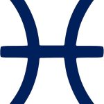 THE BANGLES Pisces Zodiac Signs (Navy Blue) (Set of 2) Premium Waterproof Vinyl Decal Stickers for Laptop Phone Accessory Helmet Car Window Bumper Mug Tuber Cup Door Wall Decoration - Pisces Car Accessories for men