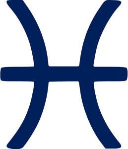 THE BANGLES Pisces Zodiac Signs (Navy Blue) (Set of 2) Premium Waterproof Vinyl Decal Stickers for Laptop Phone Accessory Helmet Car Window Bumper Mug Tuber Cup Door Wall Decoration - Pisces Car Accessories for men