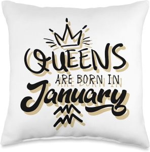 Aquarius Queen Womens 90s Retro Zodiac Sign Astrology Gift Throw Pillow - Aquarius Pillow for men