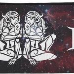 Gemini Twins Zodiac Sign Horoscope in Space Pencil Pen Organizer Zipper Pouch Case - Gemini Canvas for men