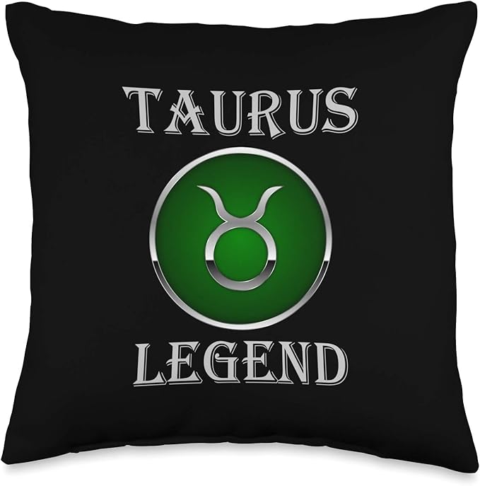 Taurus Star Sign Pillows Taurus Legend Zodiac Astrology Gift Throw Pillow - Taurus Pillow for men