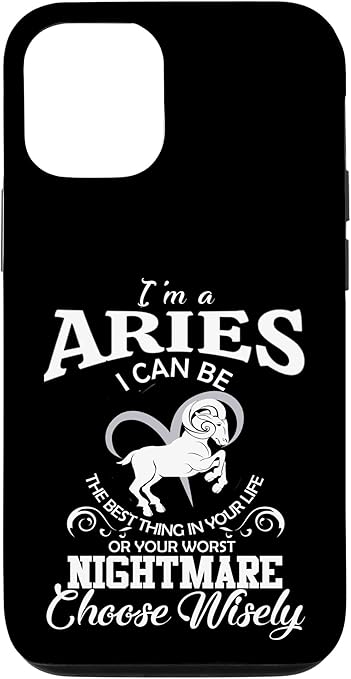 I Can Be! Aries Zodiac Sign Funny Women Men Birthday Design Case for iPhone 12/12 Pro - Aries Phone Case for men