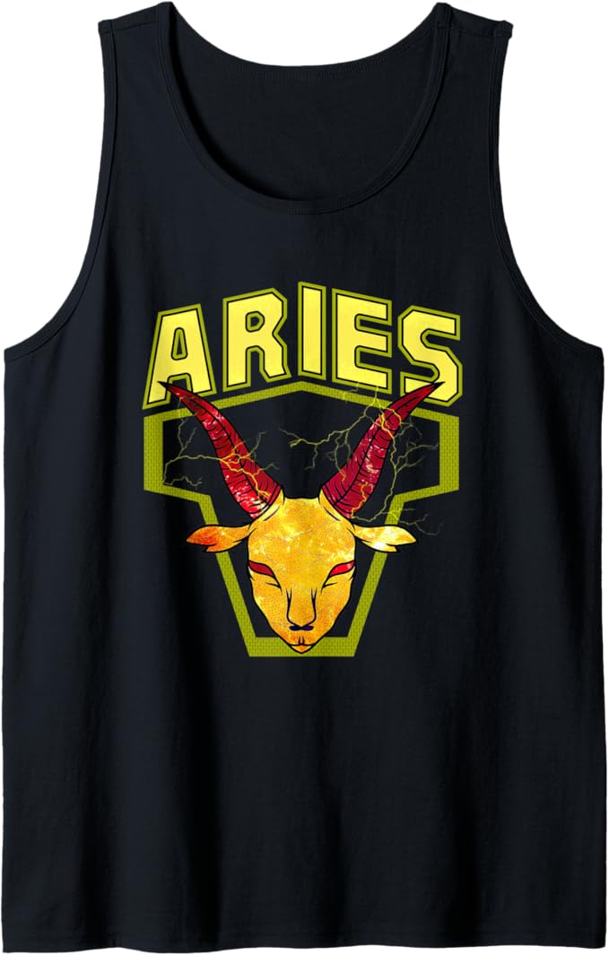 Aries Astrology Zodiac Sign Tank Top - Aries T-Shirt for men