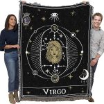 Pure Country Weavers Zodiac - Virgo Tarot Card Blanket - Gift Cotton Tapestry Throw - Made in The USA - 72" x 54" - Virgo Blanket for men