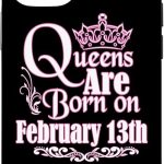 iPhone 12/12 Pro Queens Are Born On February 13th Pisces Aquarius Birthday Case - Aquarius Phone Case for men