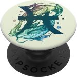Pisces Water Sign Fish Horoscope Birthday Gift Zodiac Sign PopSockets PopGrip: Swappable Grip for Phones & Tablets - Pisces for men