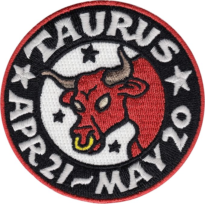 Zoltan Fortune Telling Machine - Glow in The Dark Taurus - 3” Embroidered Patch - Taurus for men
