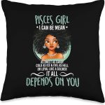 Birthday Gift Pisces Girl Zodiac for Women Throw Pillow - Pisces Pillow for men