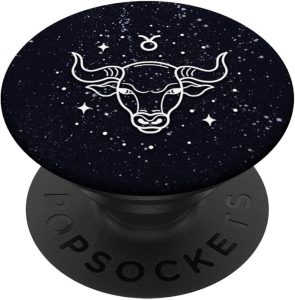 Taurus - Cool Astrological Horoscope Zodiac Sign PopSockets Swappable PopGrip - Taurus for men