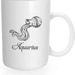 904 Custom Zodiac Coffee Mug | Choose Your Astrological Zodiac Sign (Aquarius) - Aquarius Mug for men
