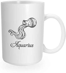 904 Custom Zodiac Coffee Mug | Choose Your Astrological Zodiac Sign (Aquarius) - Aquarius Mug for men