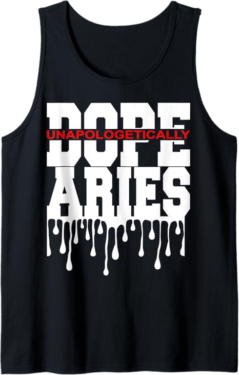 Dope Queen King Graphic Decor Aries Astrology Zodiac Tank Top - Aries T-Shirt for men