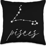 Pisces Apparel For Men And Women Funny Zodiac Sign Gift Throw Pillow - Pisces Pillow for men