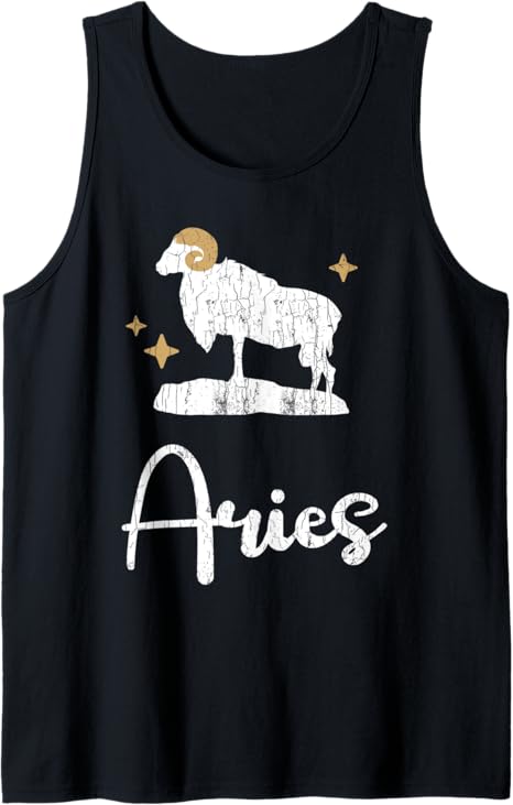 Aries Clothing For Men And Women Funny Zodiac Sign Gift Tank Top - Aries T-Shirt for men