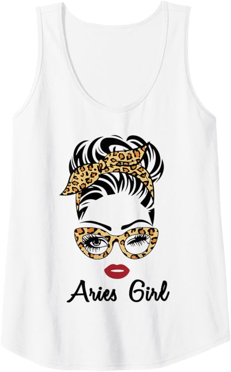 Womens Aries Horoscope Gifts Women Girls Zodiac Sign Astrology Tank Top - Aries T-Shirt for men