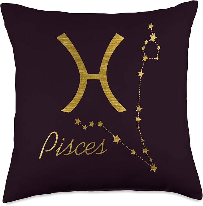 Pisces Throw Pillow - Pisces Pillow for men