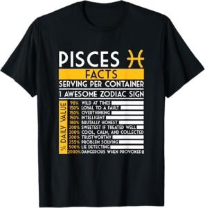 Zodiac Signs For Men Women And Kids - Pisces T-Shirt for men