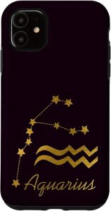 iPhone 11 Zodiac sign Aquarius Case - Aquarius Phone Case for men