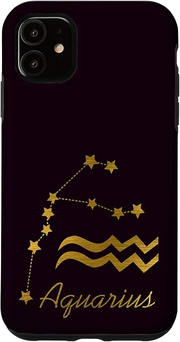 iPhone 11 Zodiac sign Aquarius Case - Aquarius Phone Case for men