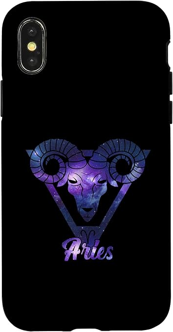 iPhone X/XS Aries Zodiac Sign Ram Astrology March April Birthday Stars Case - Aries Phone Case for men