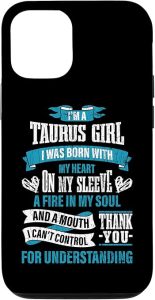 iPhone 12/12 Pro Zodiac Sign Funny I’m A Taurus Girl Graphic Case - Taurus Phone Case for men